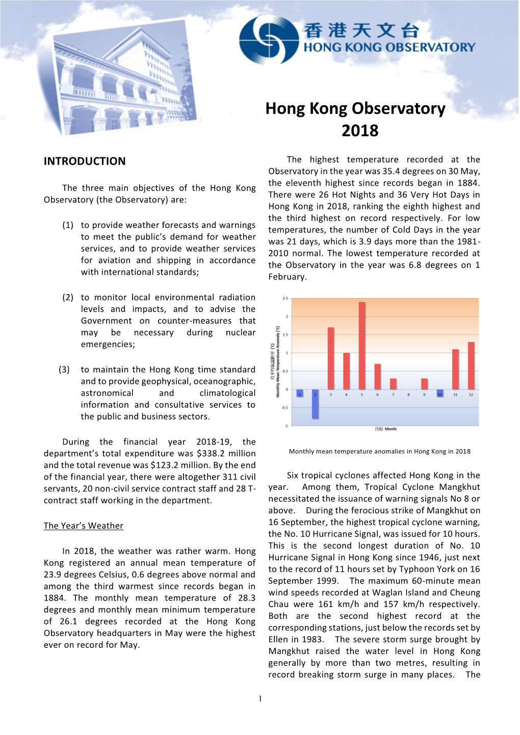 Hong Kong Observatory 2018