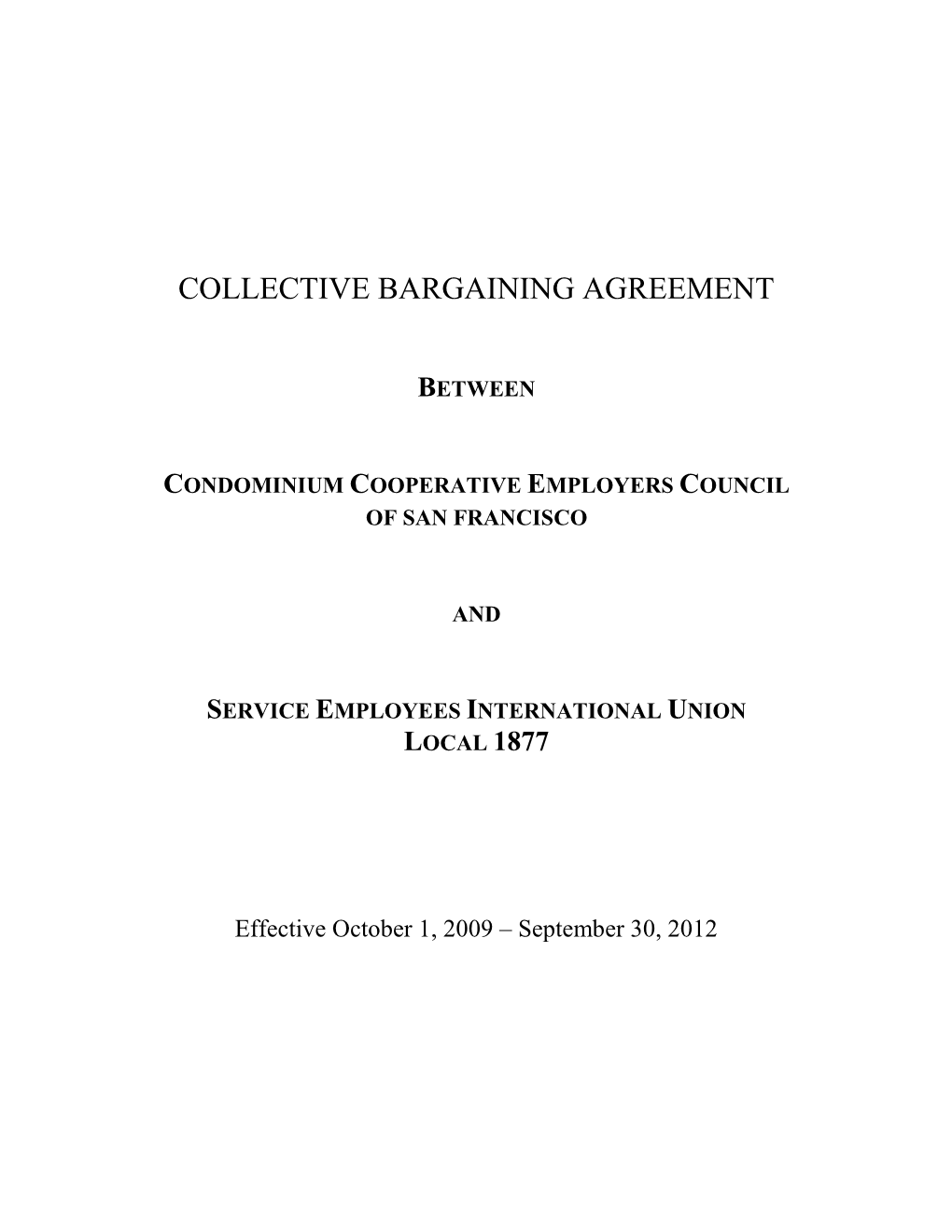 Collective Bargaining Agreement