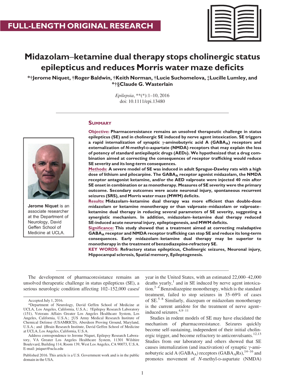 Ketamine Dual Therapy Stops Cholinergic Status