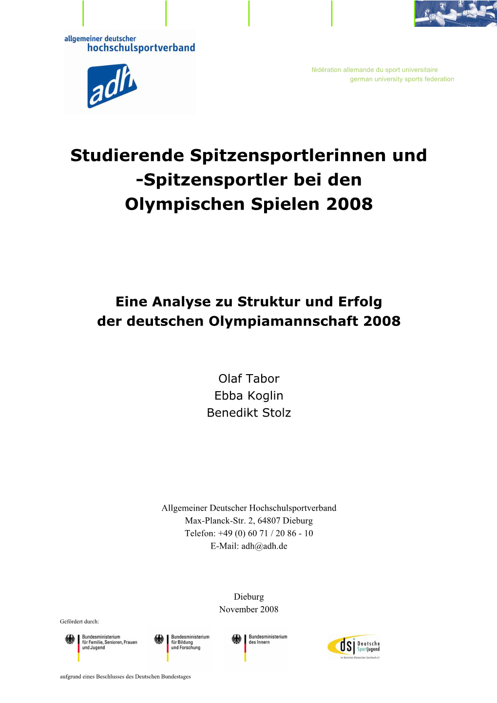 Spitzensportler Bei Den Olympischen Spielen 2008