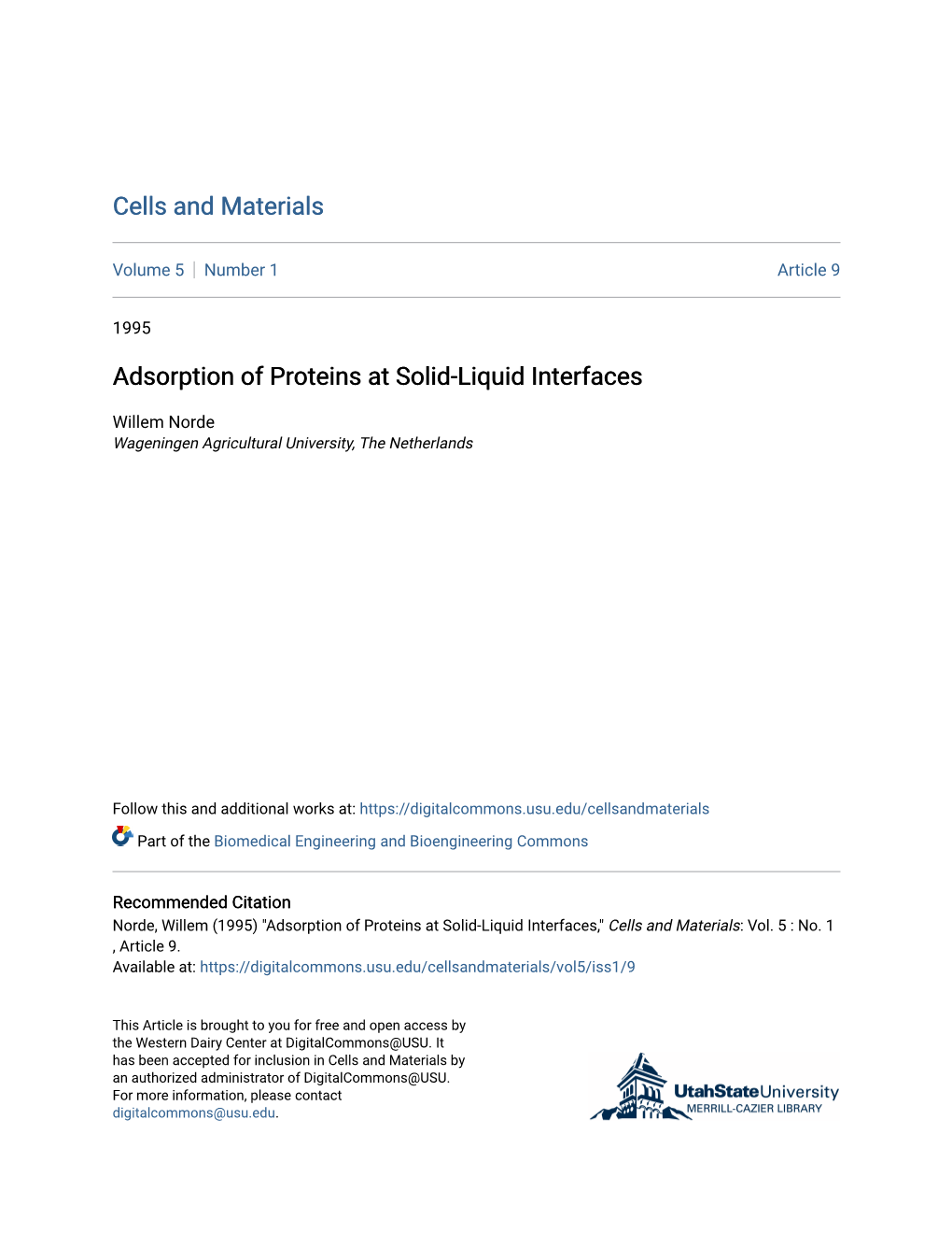 Adsorption of Proteins at Solid-Liquid Interfaces