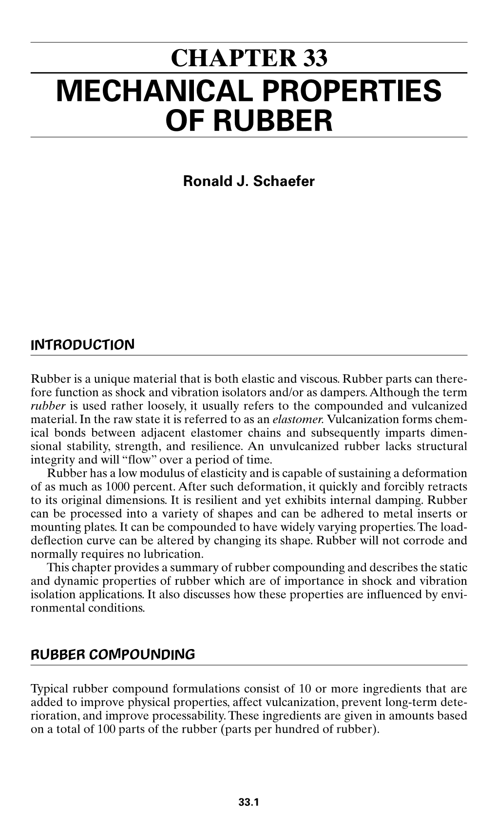 Mechanical Properties of Rubber