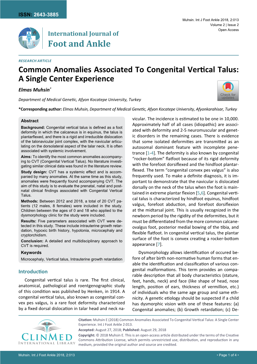 Common Anomalies Associated To