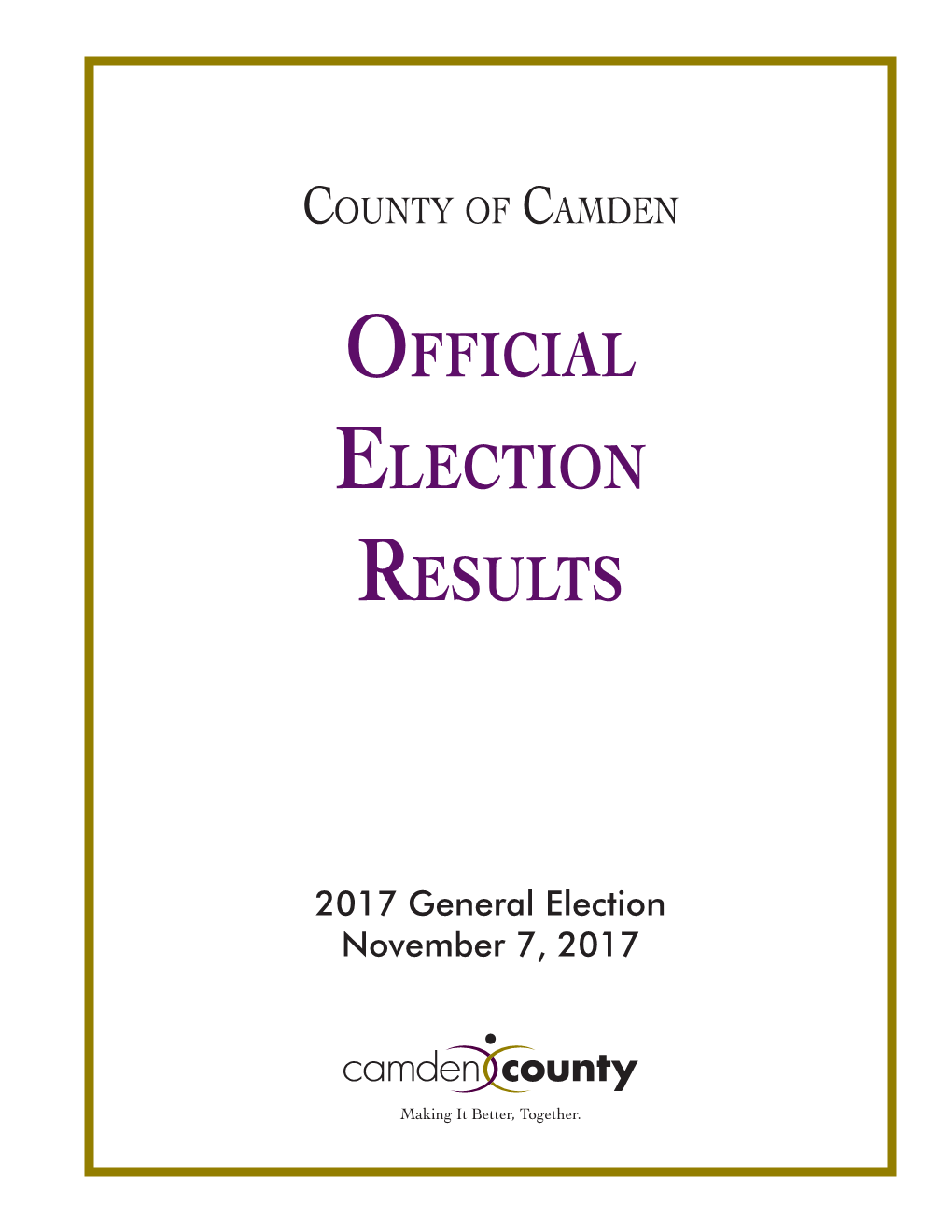 Complete and Official 2017 General Election Results
