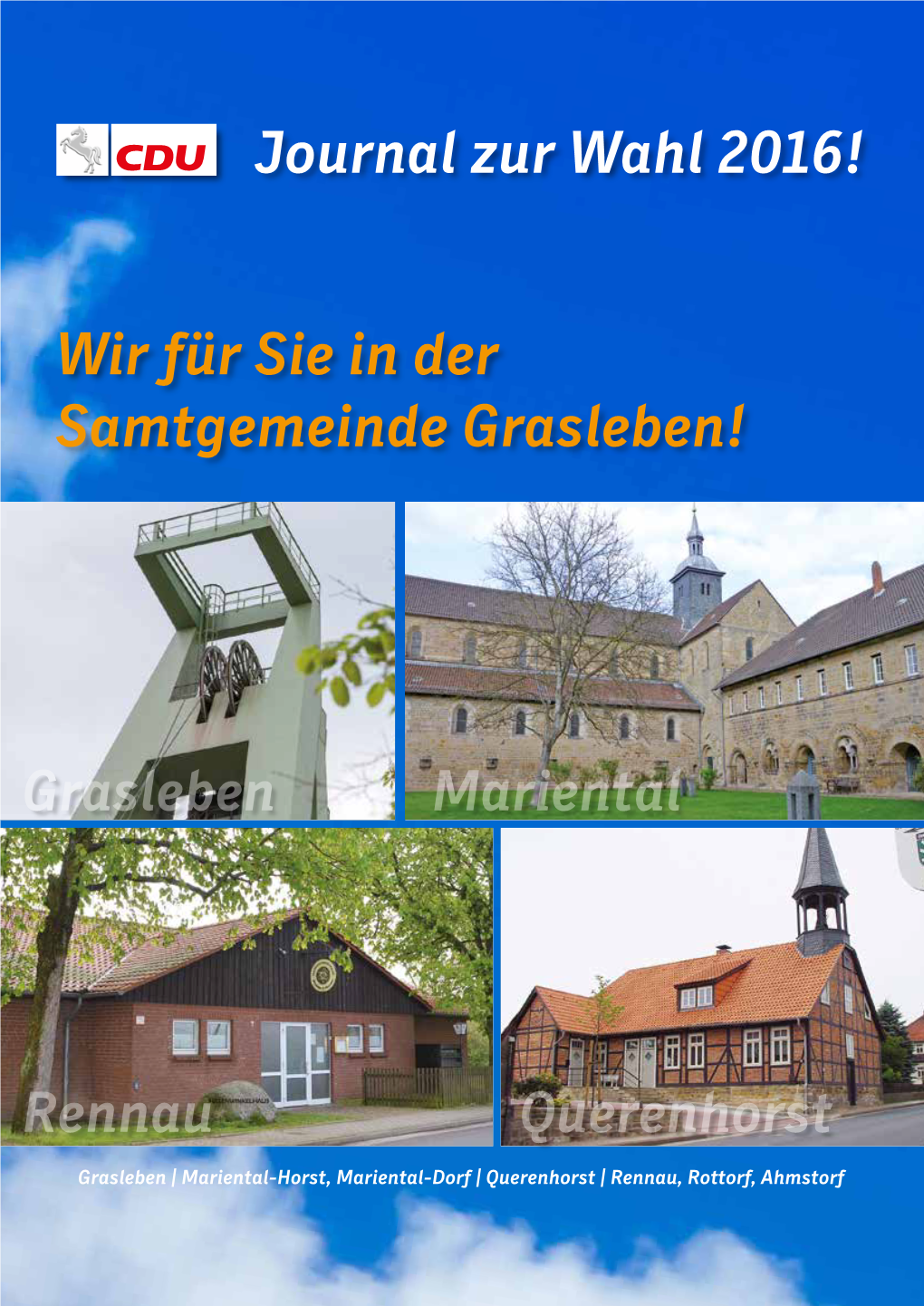 Journal Zur Wahl 2016! Wir Für Sie in Der Samtgemeinde Grasleben!
