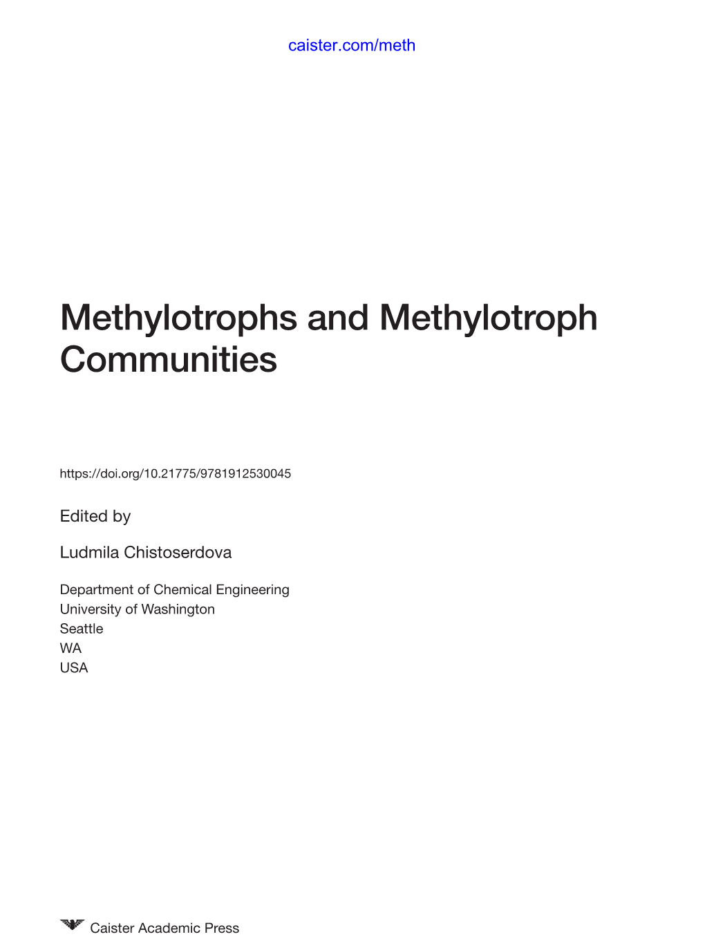 Methylotrophs and Methylotroph Communities