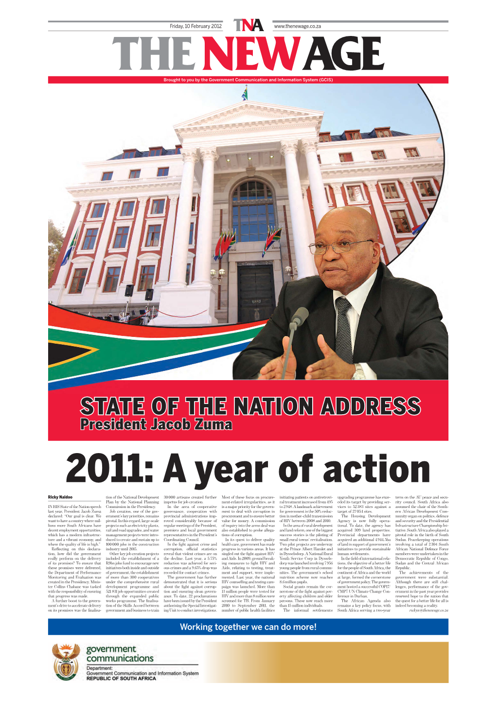 State of the Nation Address Insert in the New