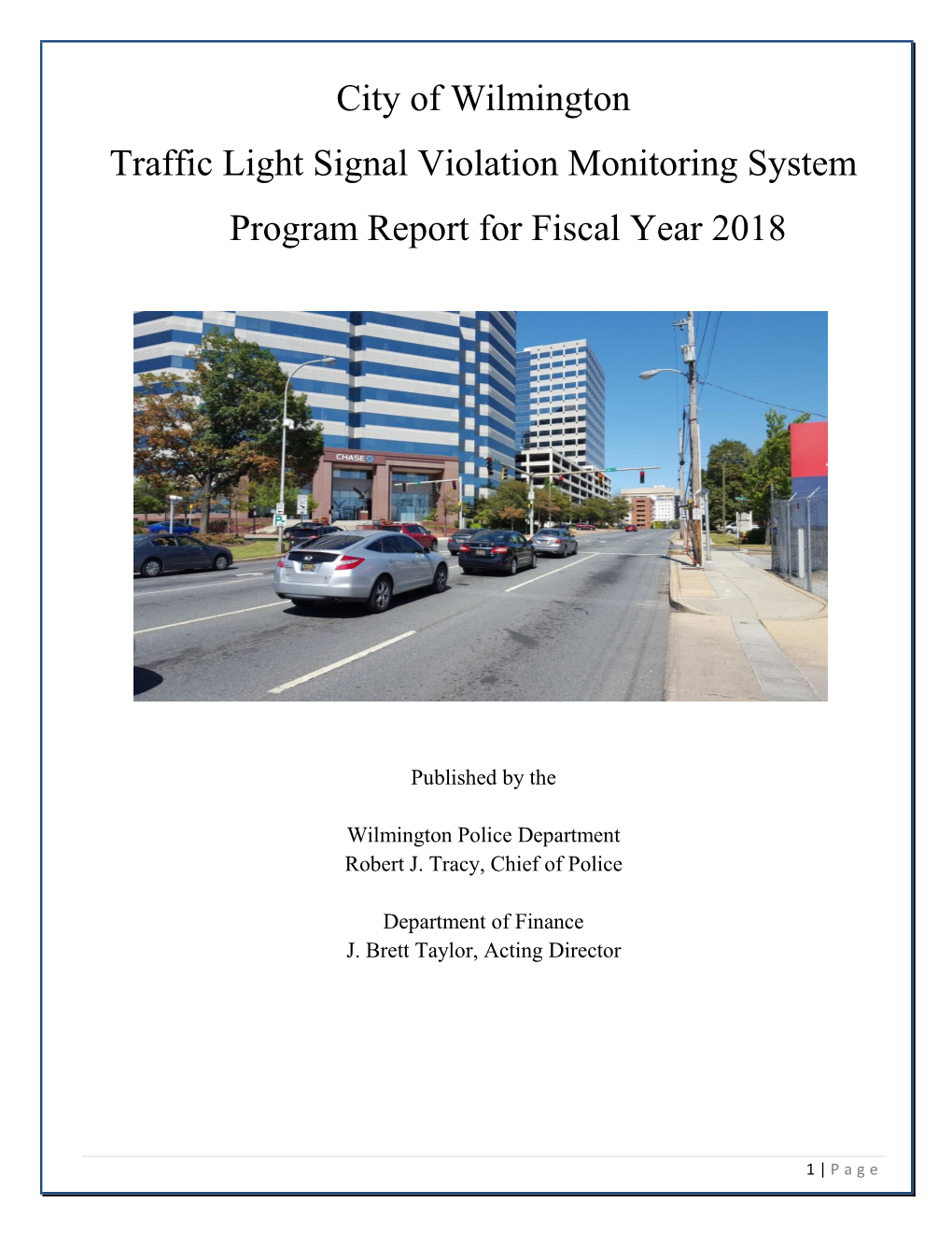 Traffic Light Signal Violation Monitoring Program 2018