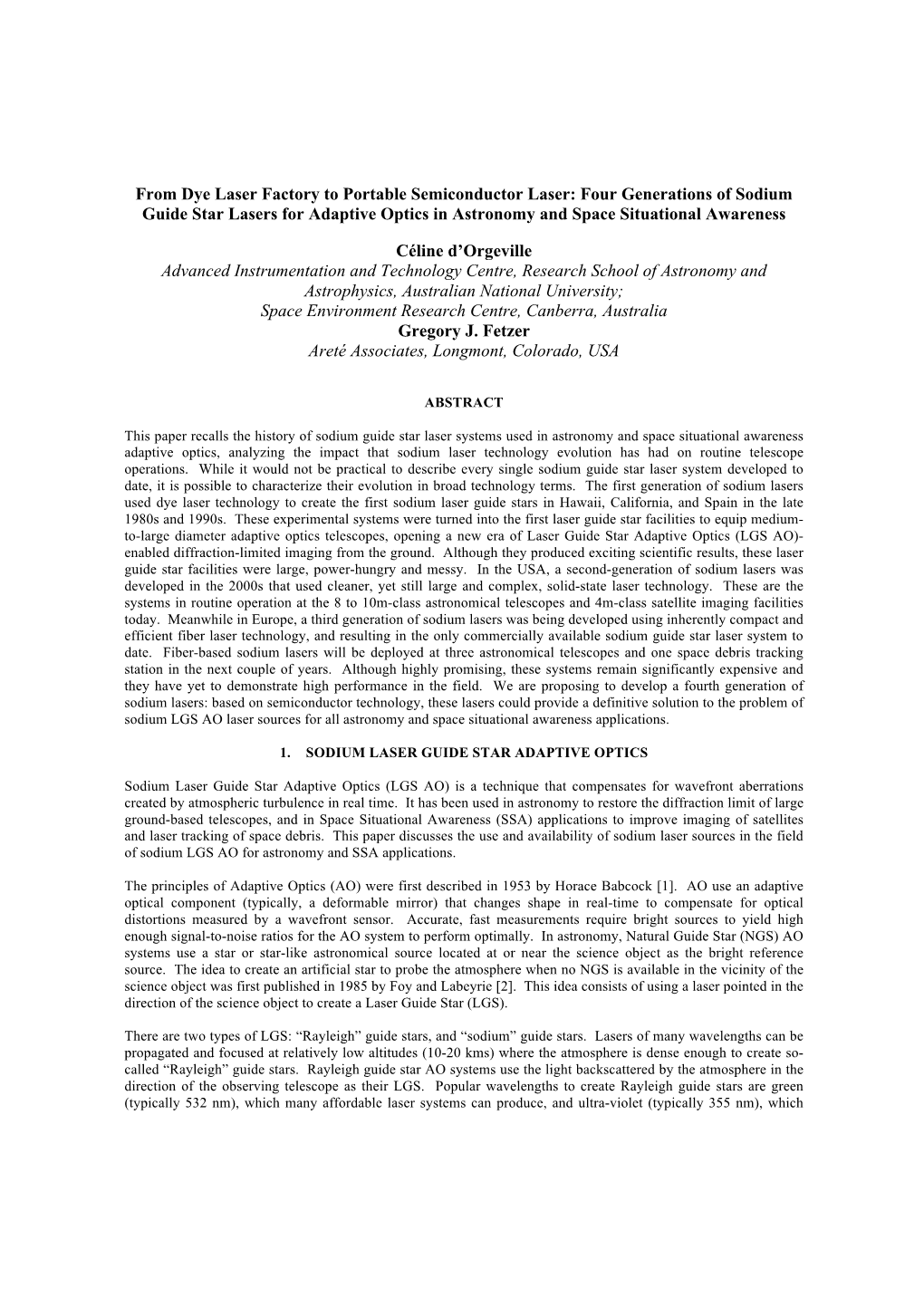 Four Generations of Sodium Guide Star Lasers for Adaptive Optics in Astronomy and Space Situational Awareness