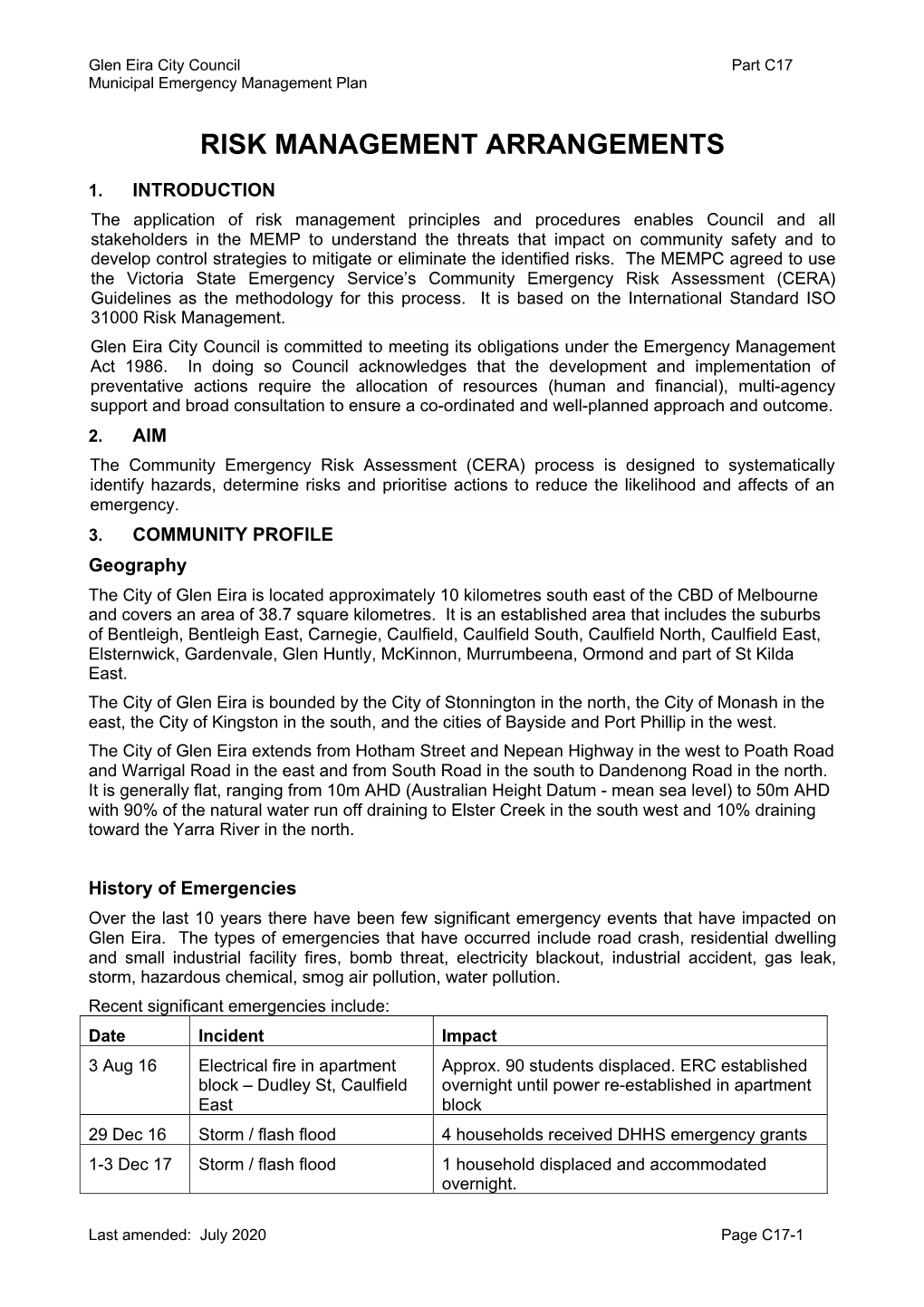 C17 Risk Management Jul 20