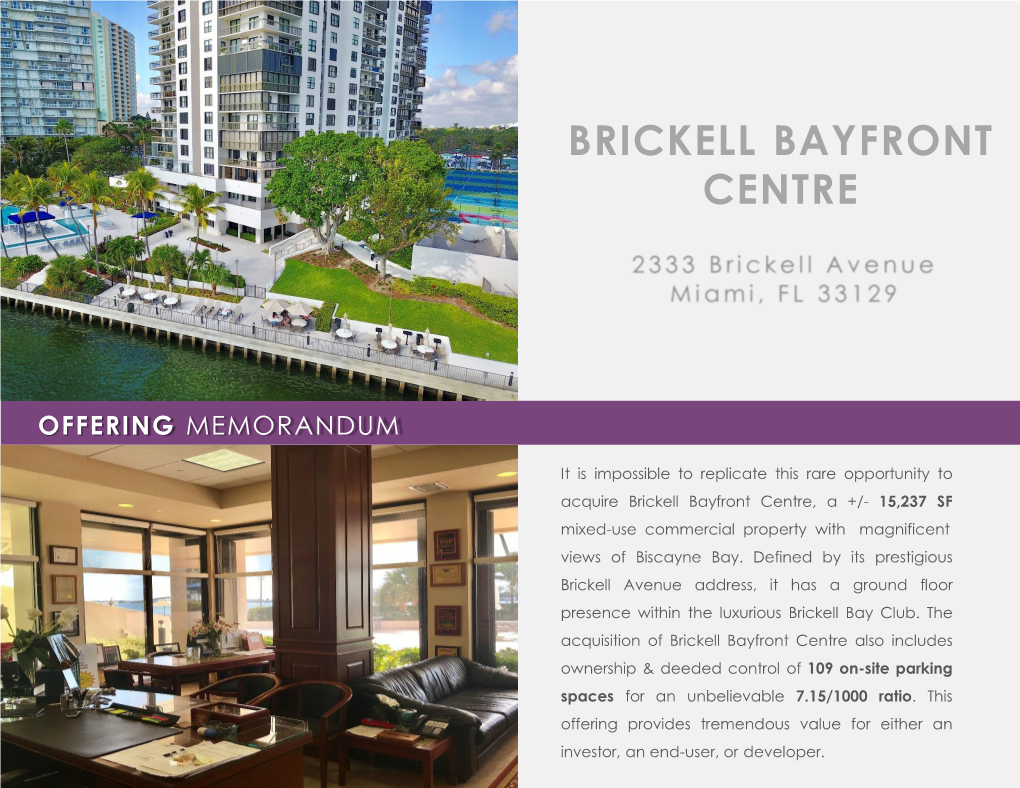 Brickell Bayfront Centre