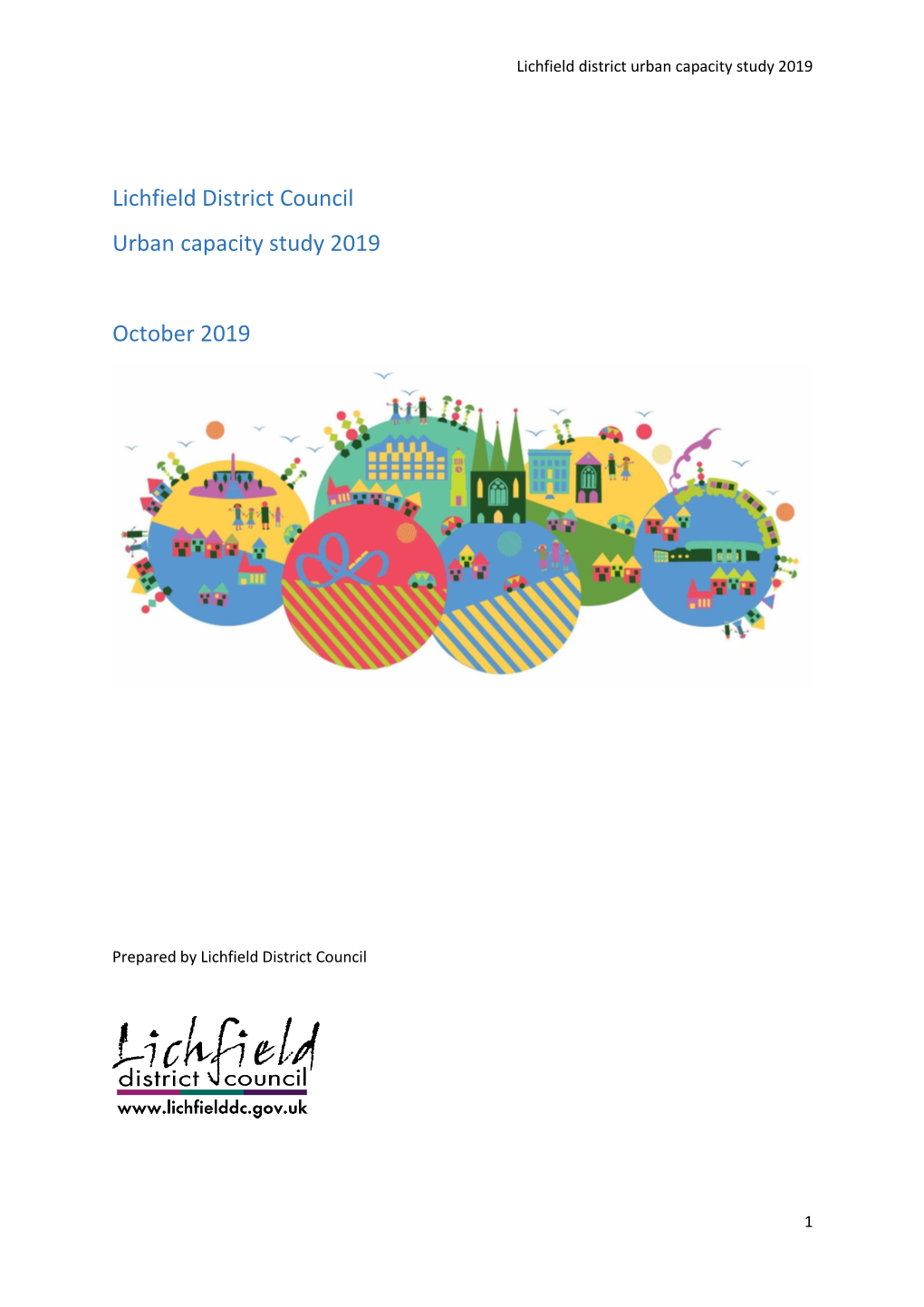 Lichfield District Council Urban Capacity Study 2019 October 2019