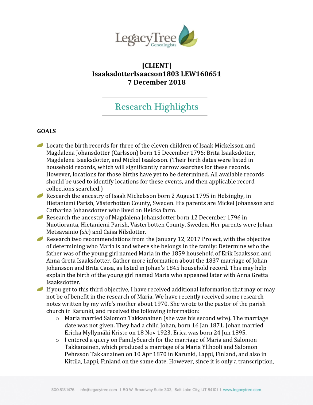 Research Highlights