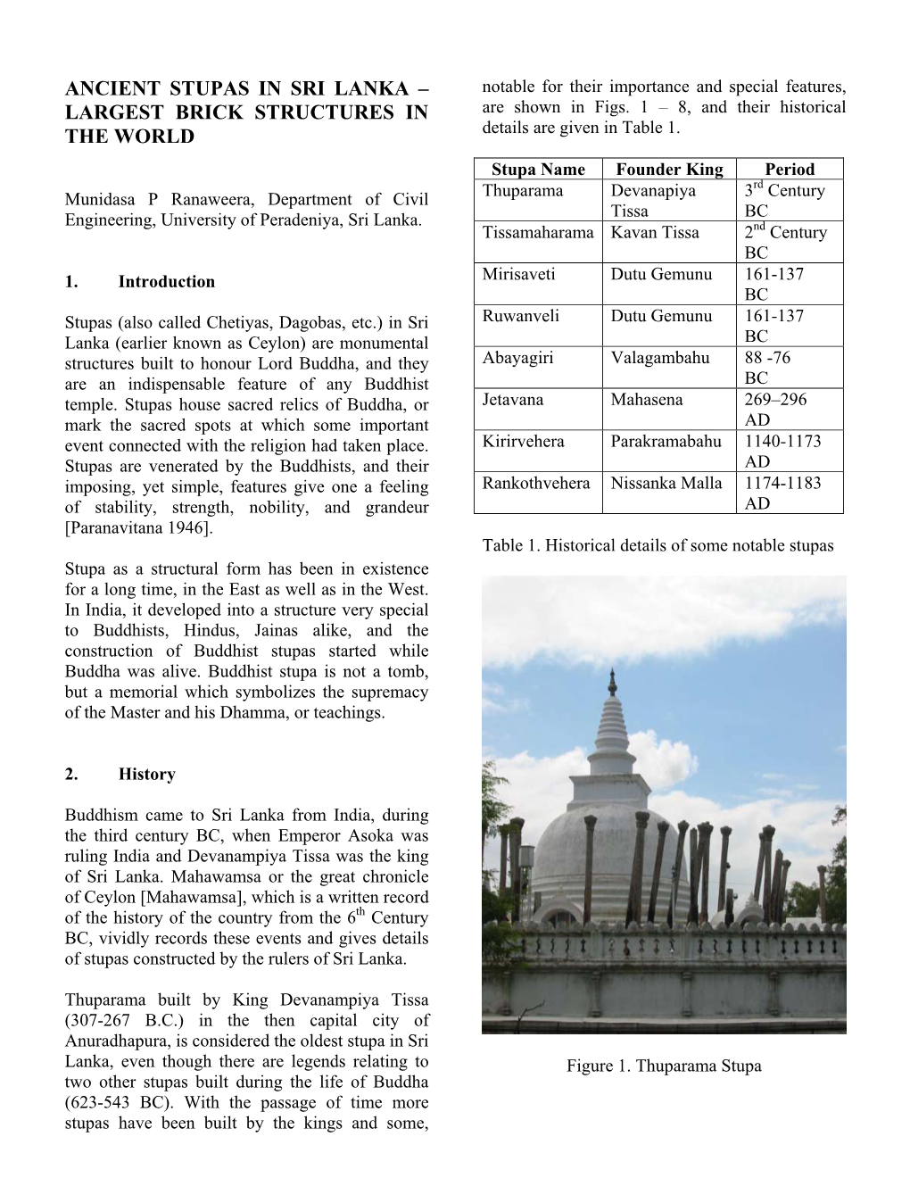 Ancient Stupas in Sri Lanka – Largest Brick Structures