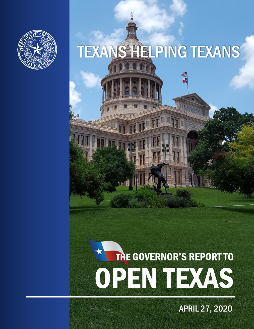 Governor's Strike Force to Open Texas Report