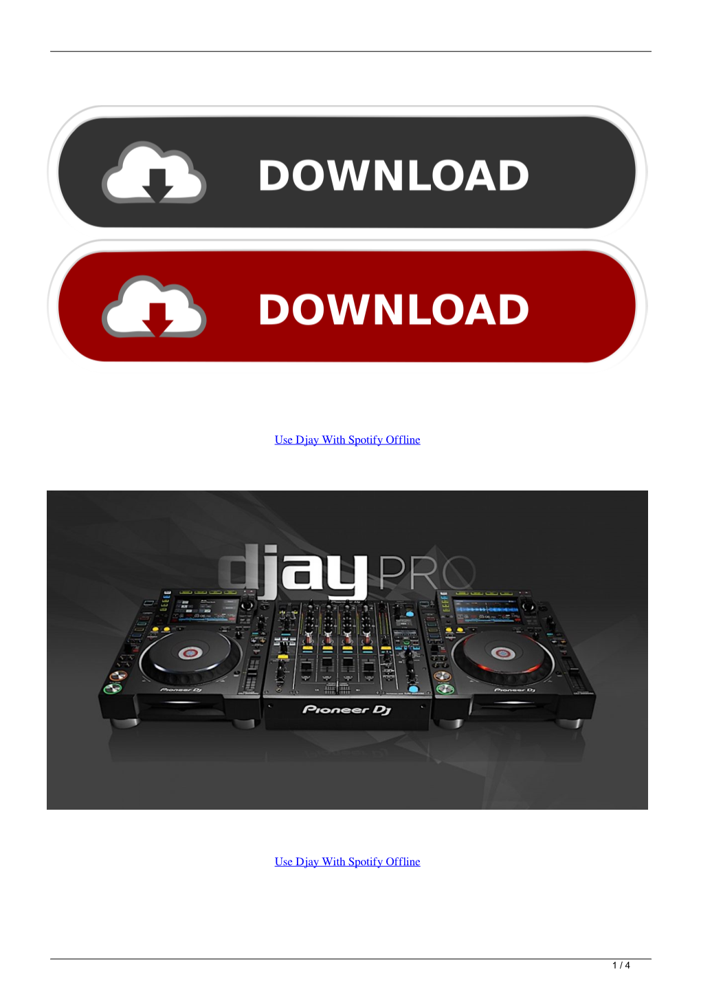 Use Djay with Spotify Offline