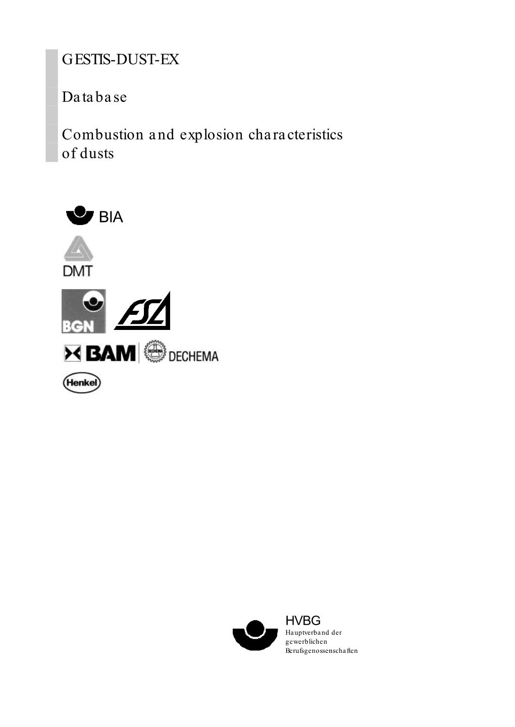 GESTIS-DUST-EX Database Combustion and Explosion