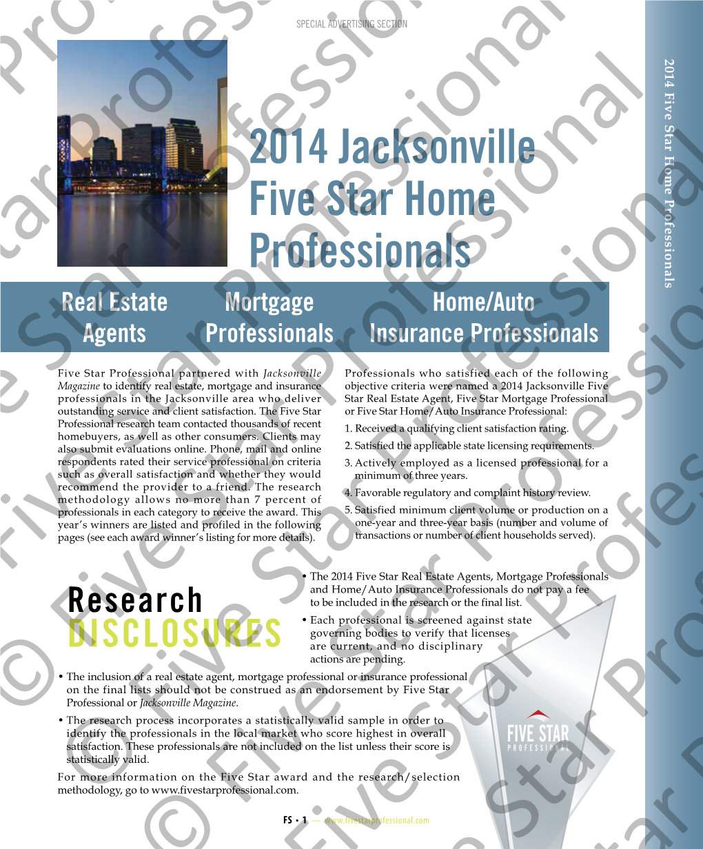 2014 Jacksonville Five Star Home Professionals