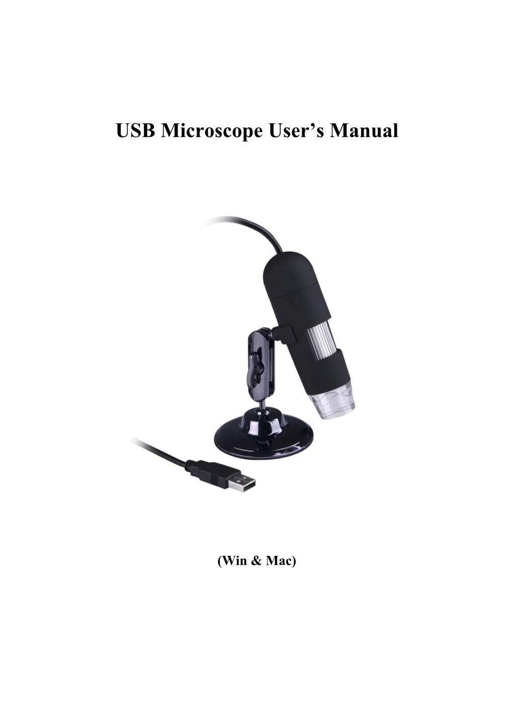 USB Microscope User's Manual