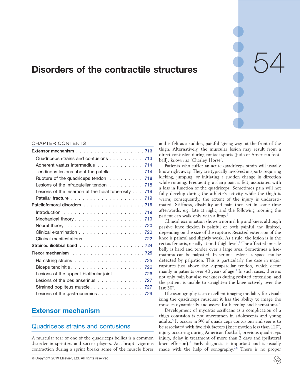 Disorders of the Contractile Structures 54