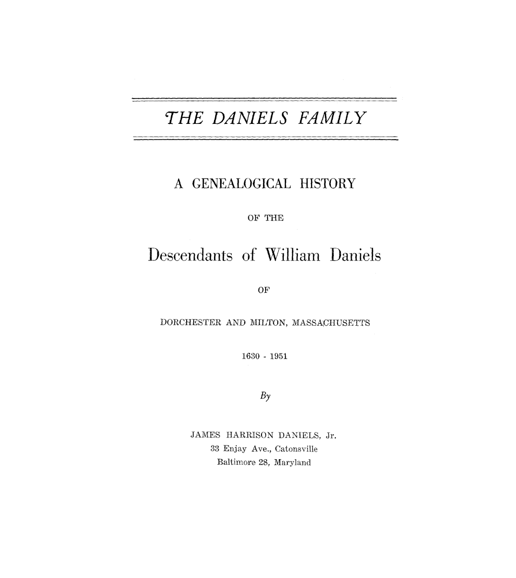 'The Daniels Family