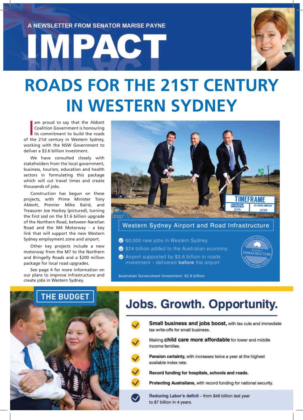 Roads for the 21St Century in Western Sydney