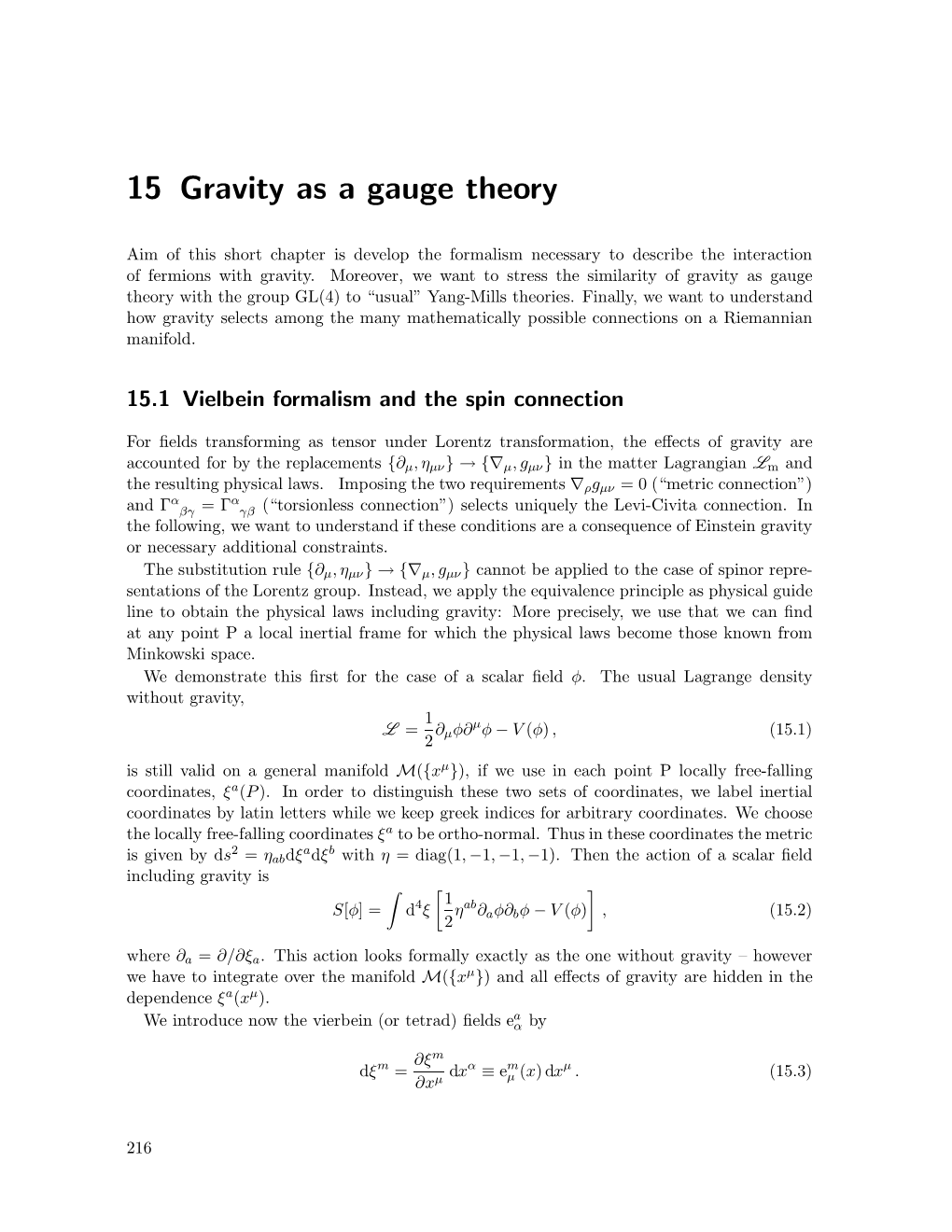 15 Gravity As a Gauge Theory