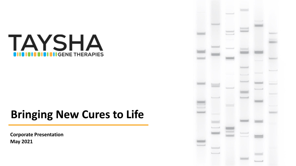 Bringing New Cures to Life