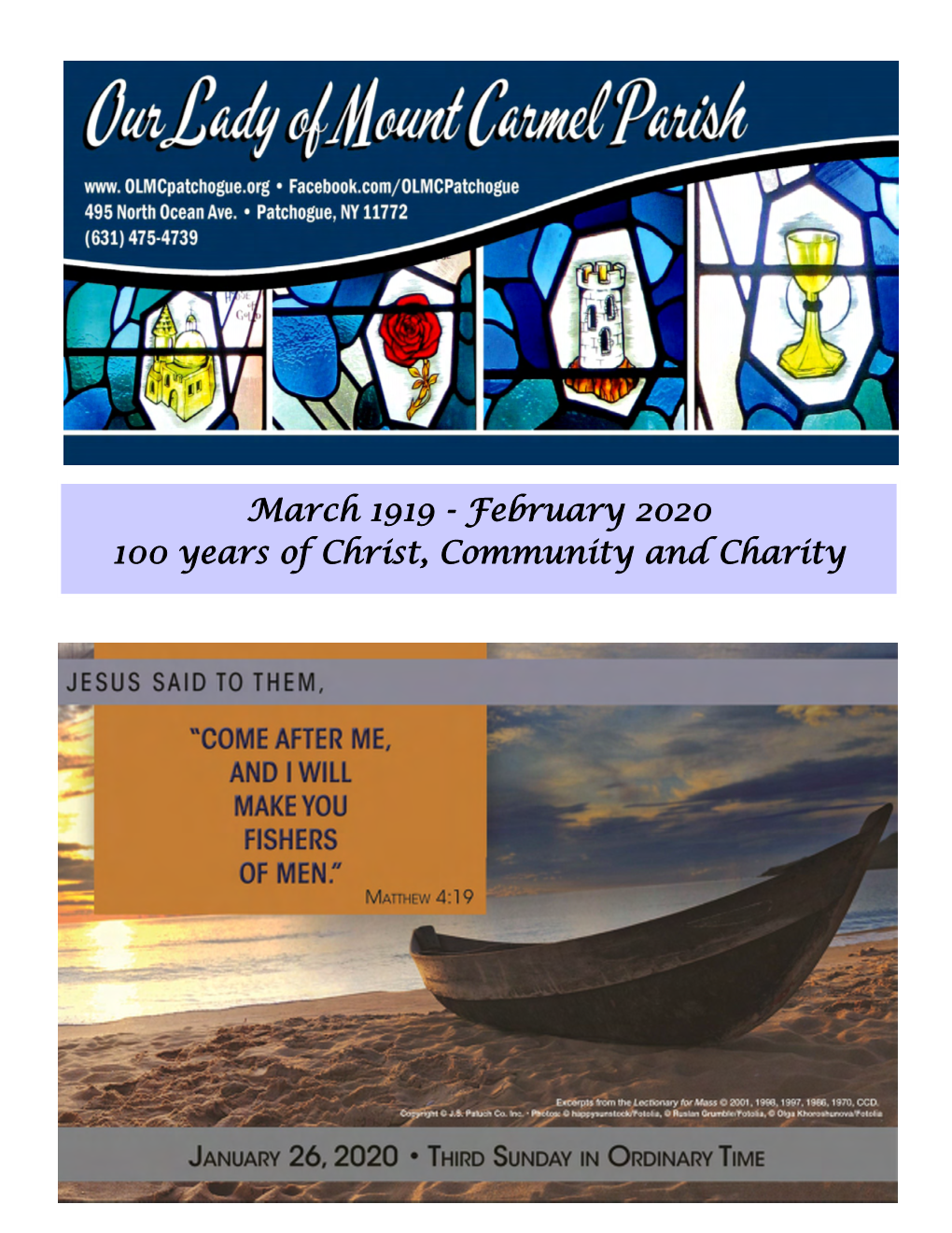 February 2020 100 Years of Christ, Community and Charity