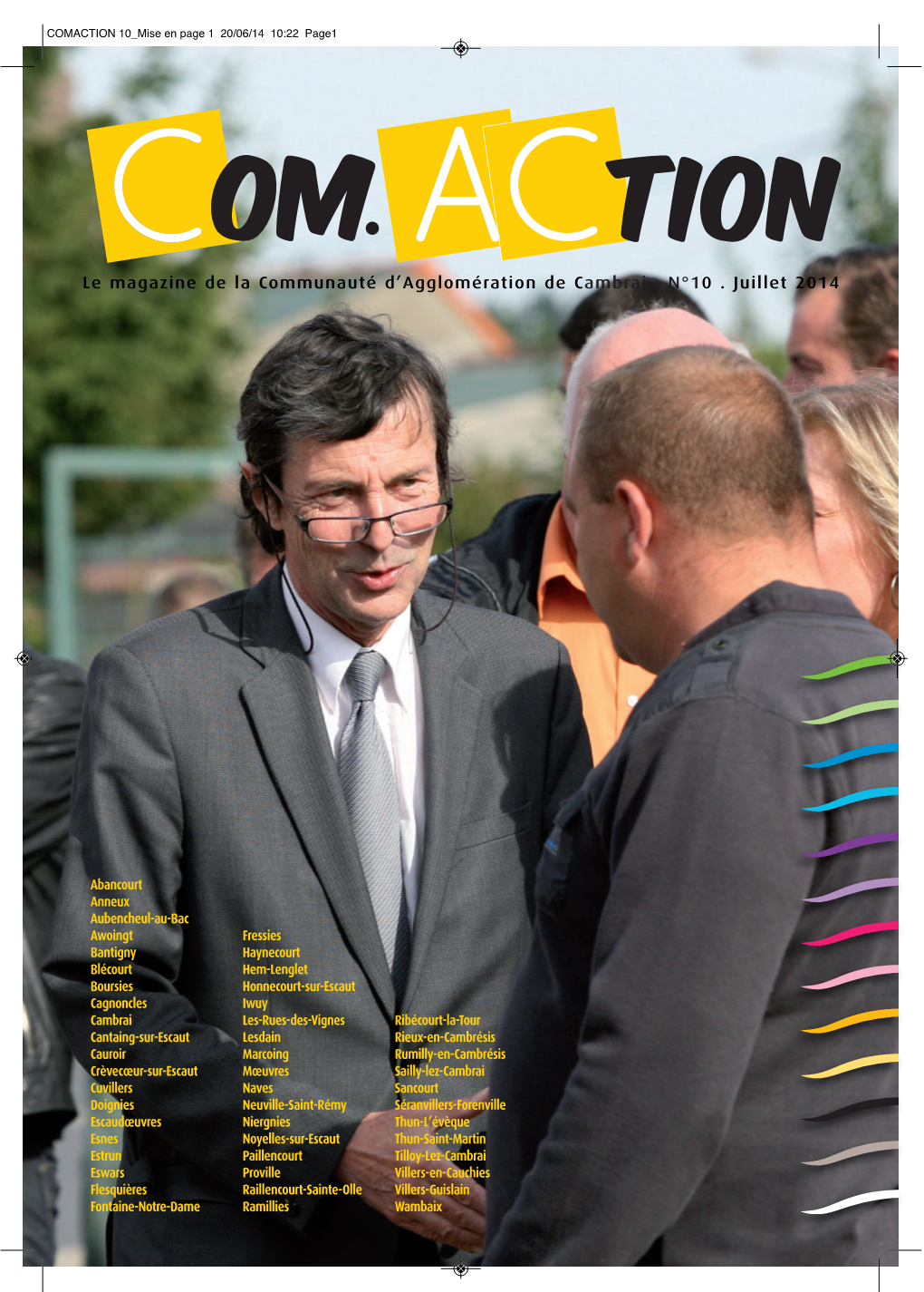 Le Magazine De La Communauté D'agglomération De Cambrai . N°10
