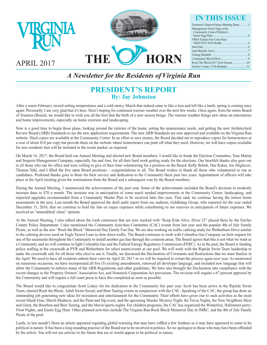 April 2017 the Horn Issue (PDF)