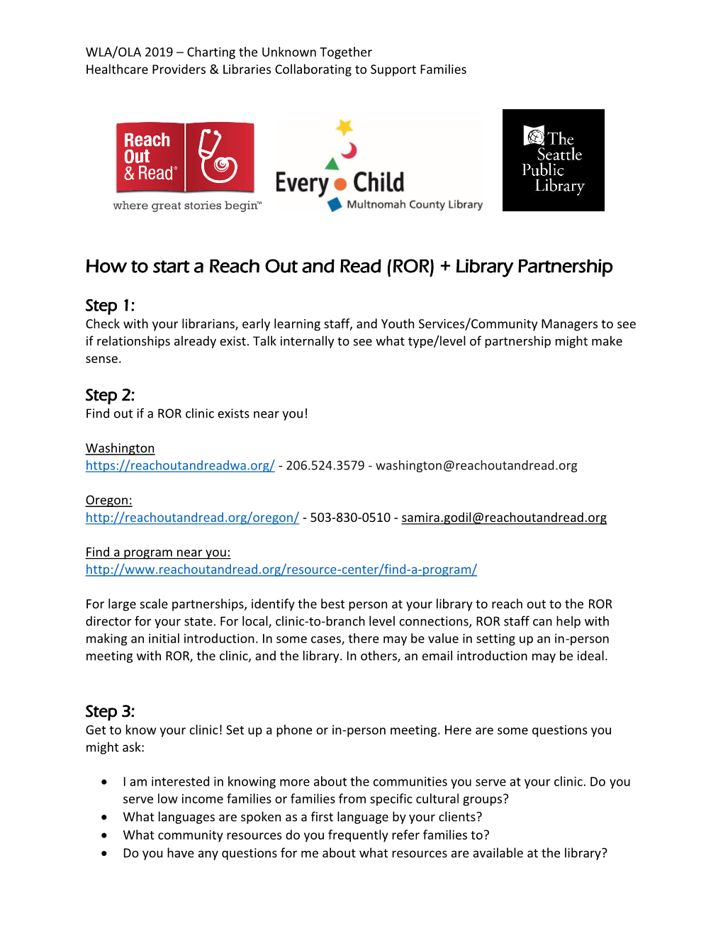 ROR) + Library Partnership