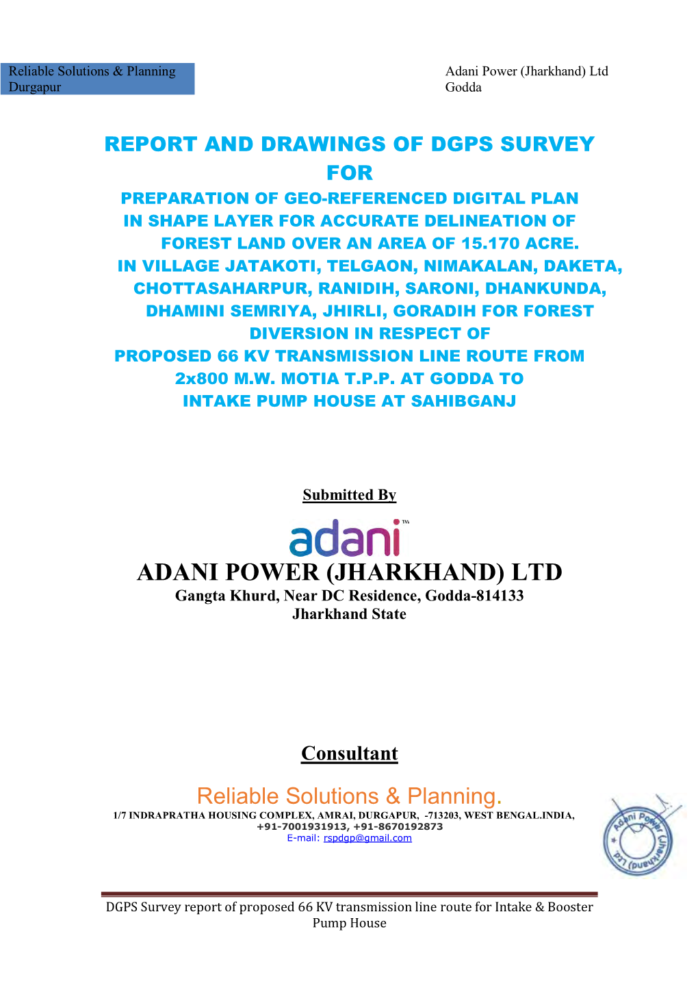 Adani Power (Jharkhand) Ltd Durgapur Godda