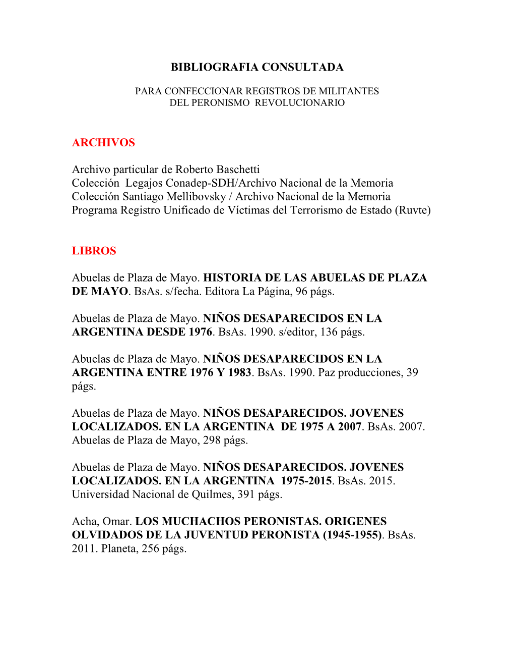 Bibliografia Consultada