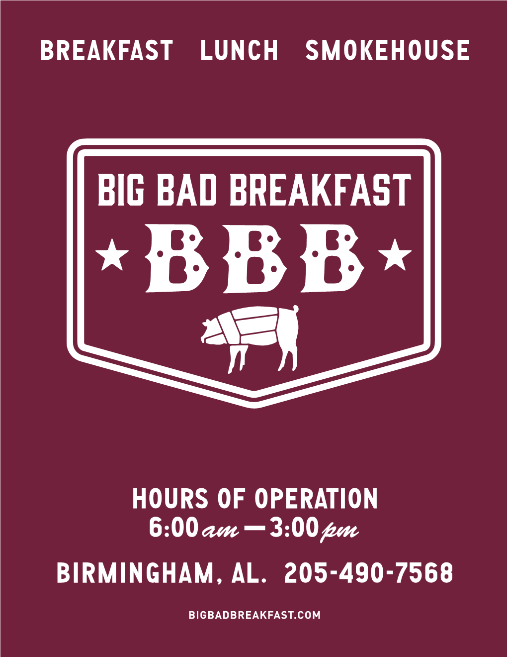 Hours of Operation 6:00 Am–3:00 Pm Birmingham, Al. 205-490-7568