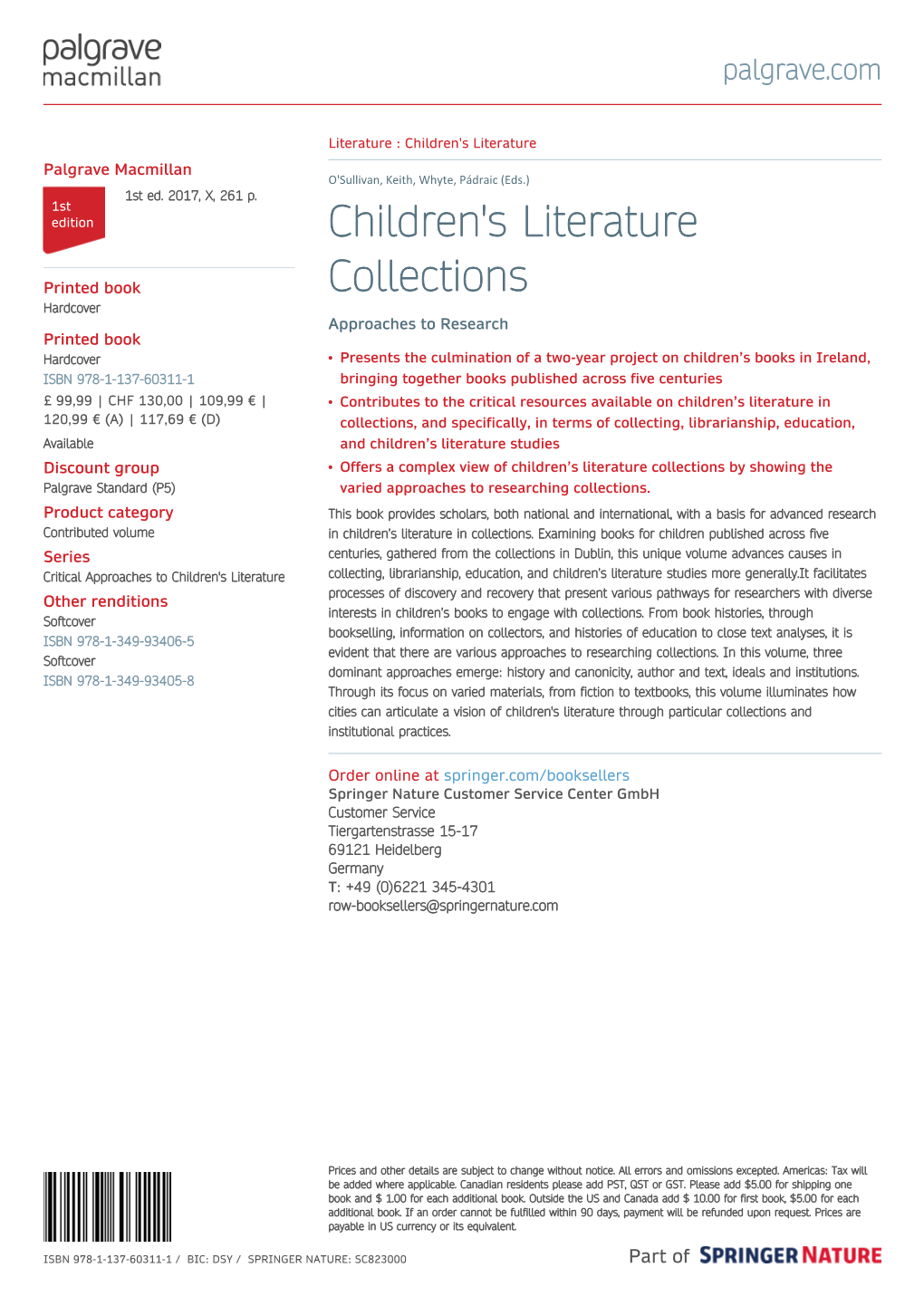 Children's Literature Collections