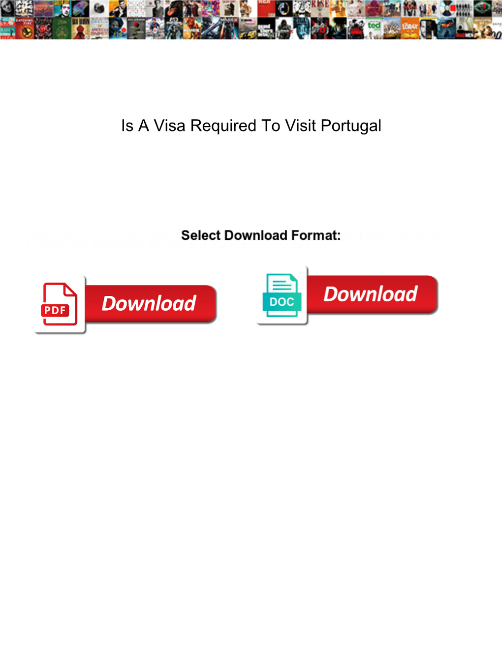 Is a Visa Required to Visit Portugal