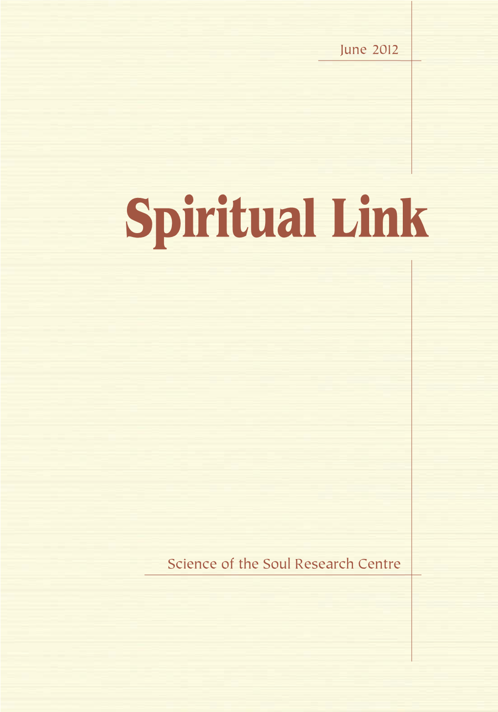 Spiritual Link June 2012 3 a Matter of Trust