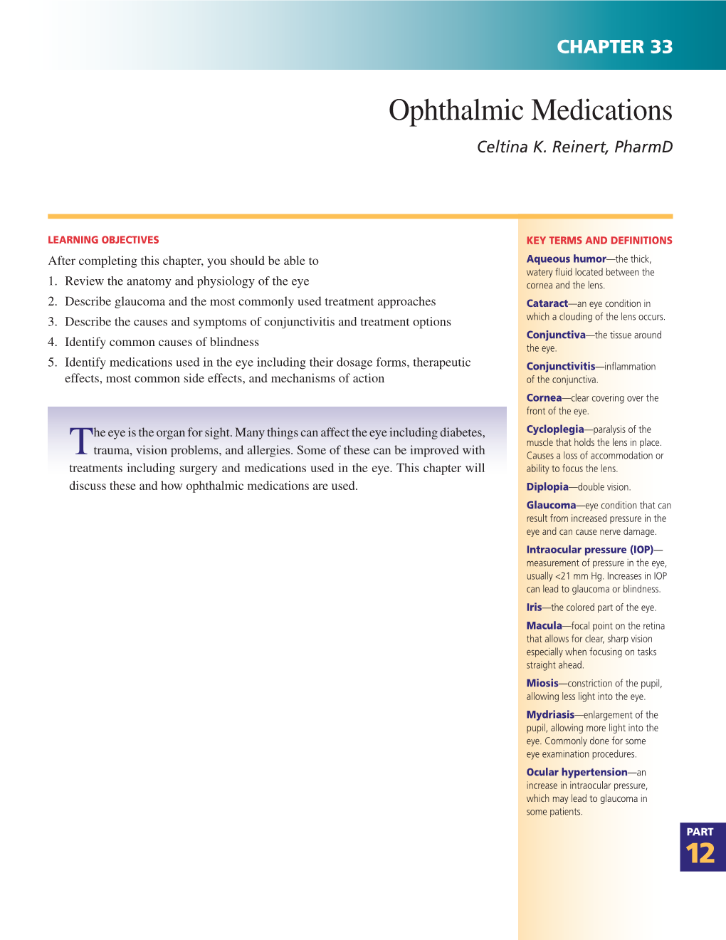 Ophthalmic Medications