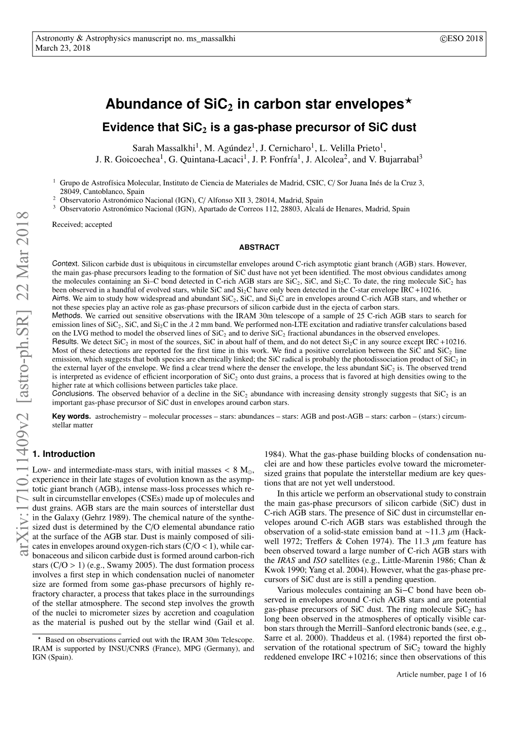 Abundance of Sic2 in Carbon Star Envelopes