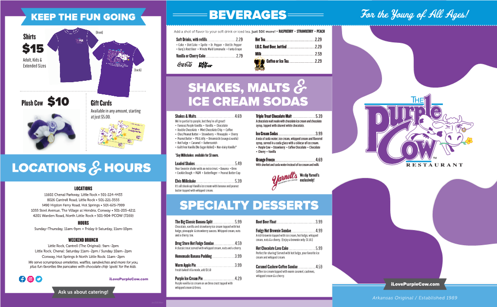 Beverages Shakes, Malts & Ice Cream Sodas