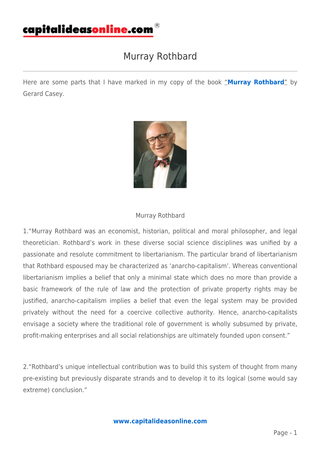 Murray Rothbard