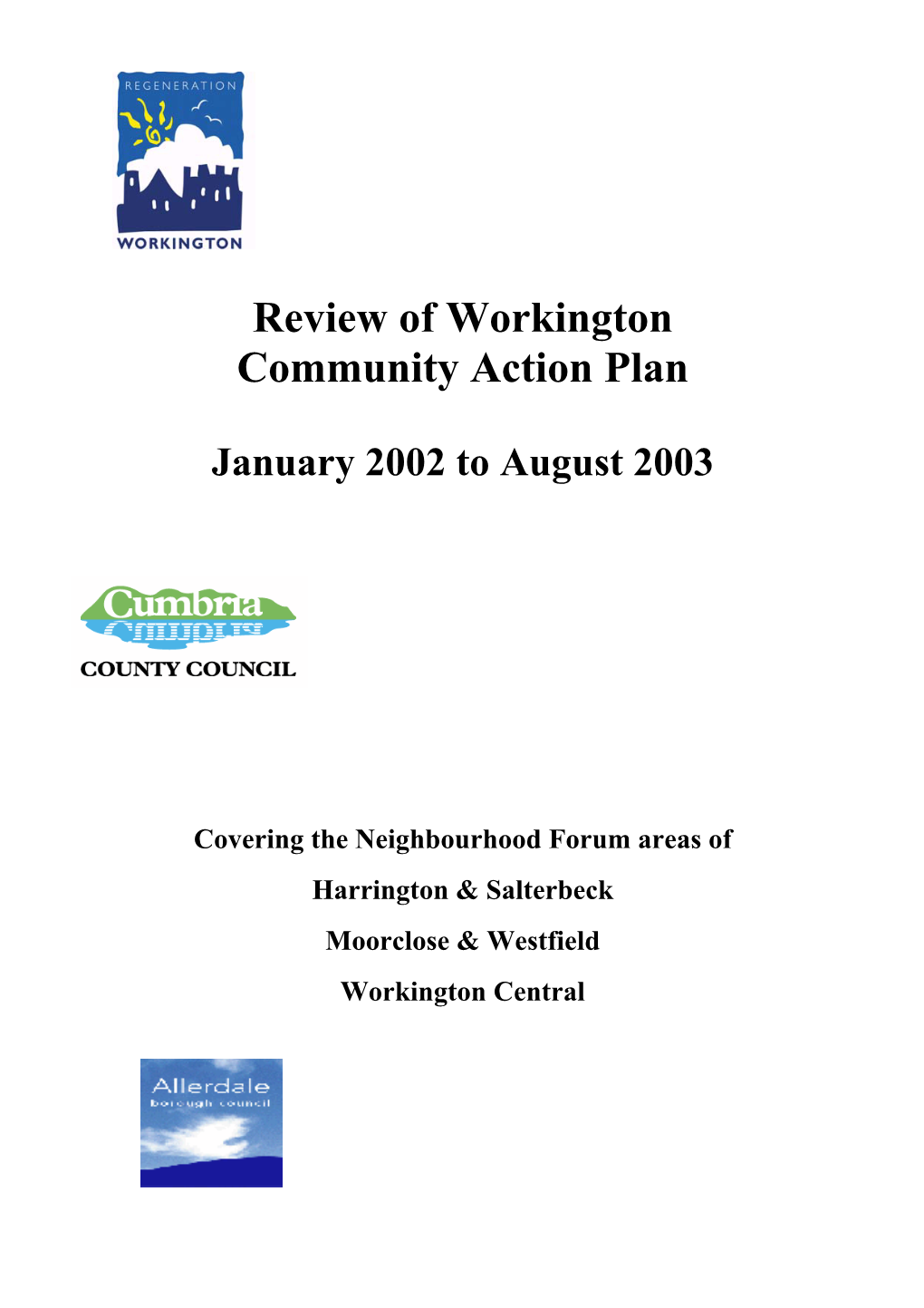 Review of Workington Community Action Plan