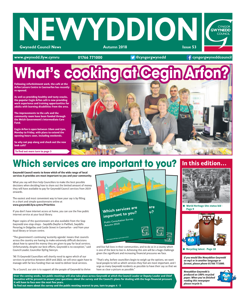 What's Cooking at Cegin Arfon?