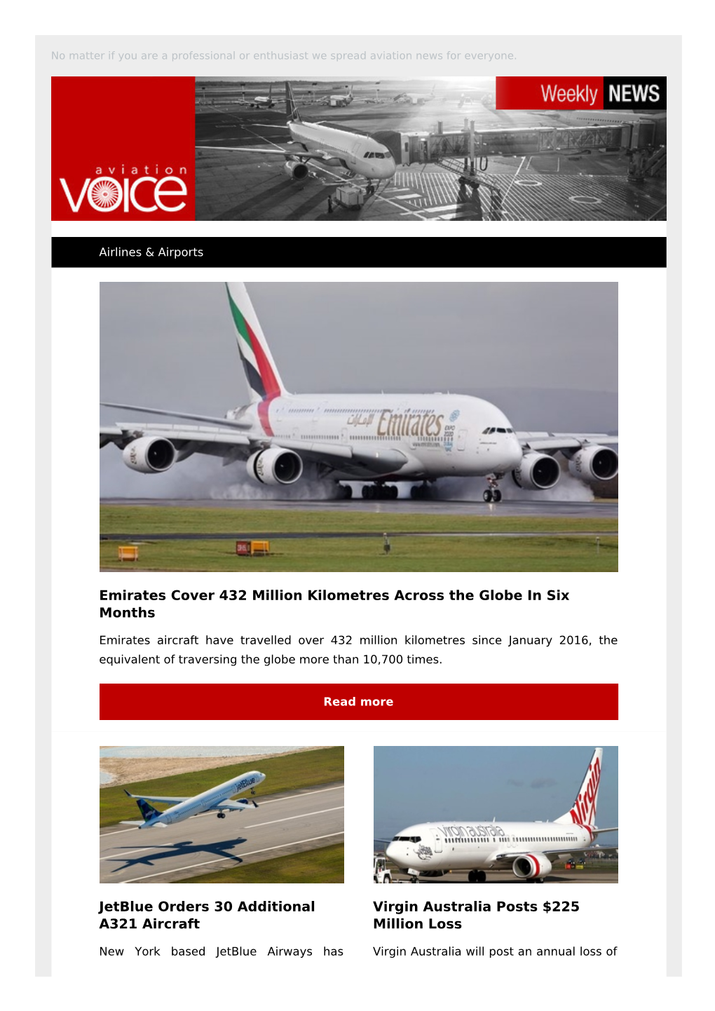 Emirates Cover 432 Million Kilometres Across the Globe in Six Months