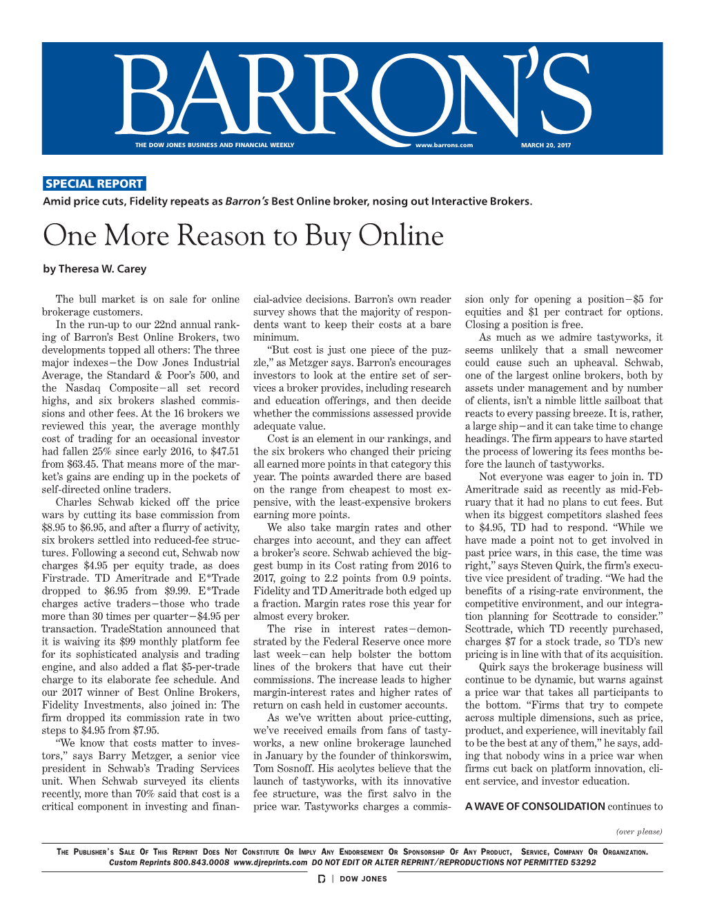 One More Reason to Buy Online by Theresa W