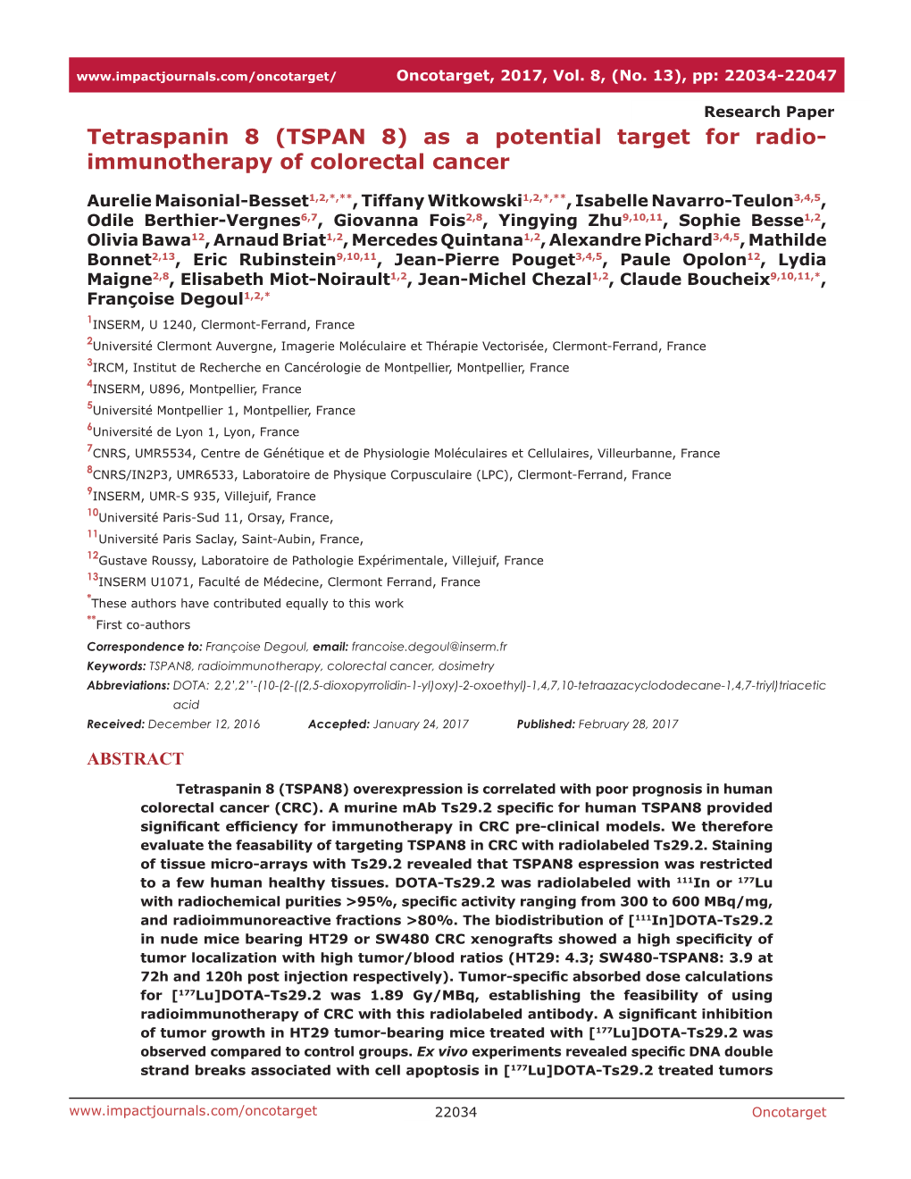 Immunotherapy of Colorectal Cancer