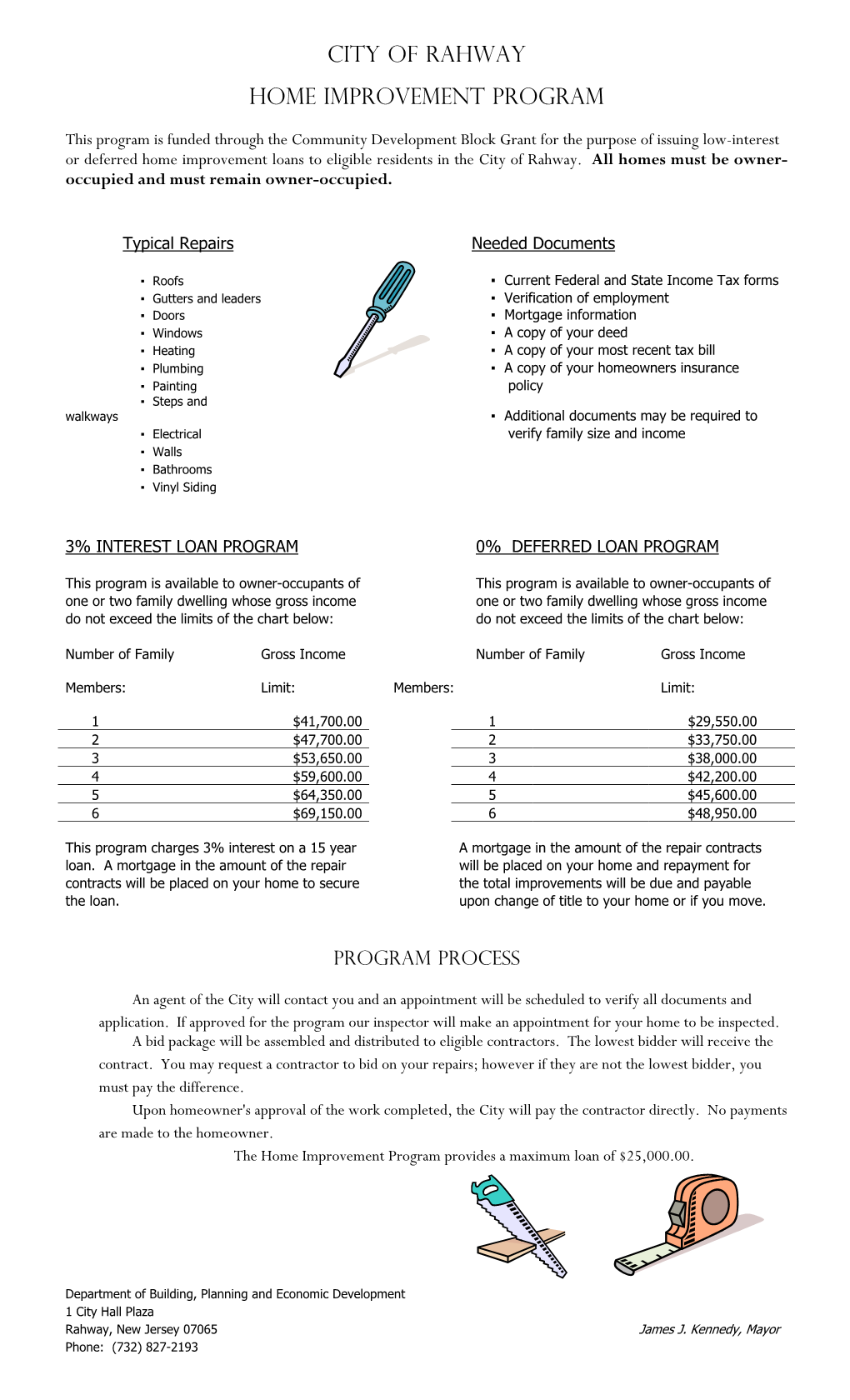 City of Rahway Home Improvement Program