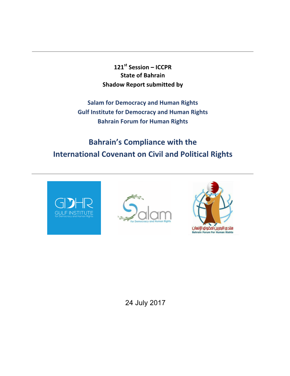 Bahrain's Compliance with the International Covenant on Civil And