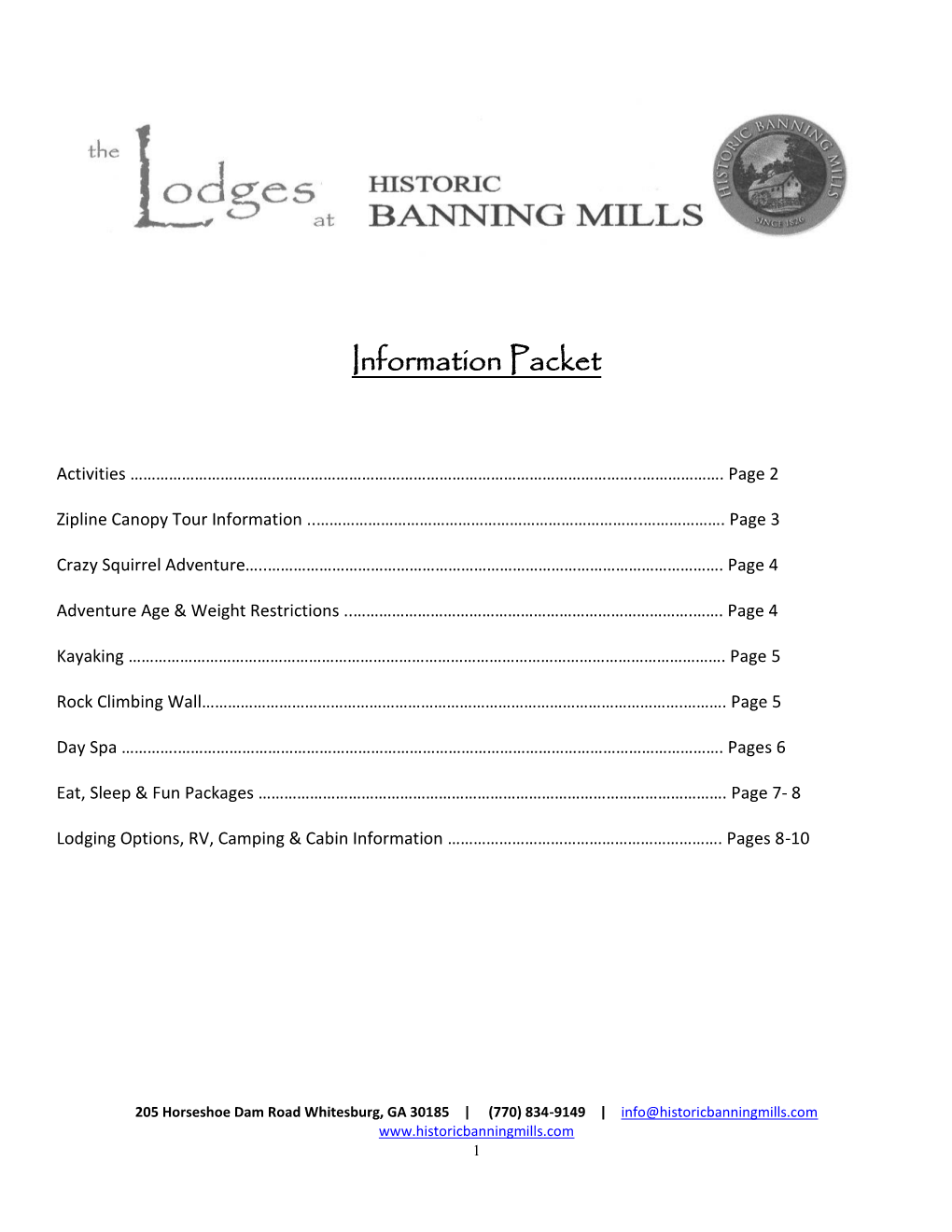 Information Packet